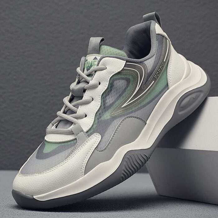 Men's shoes 2025 summer new mesh casual shoes breathable versatile student running shoes shock-absorbing sports shoes
