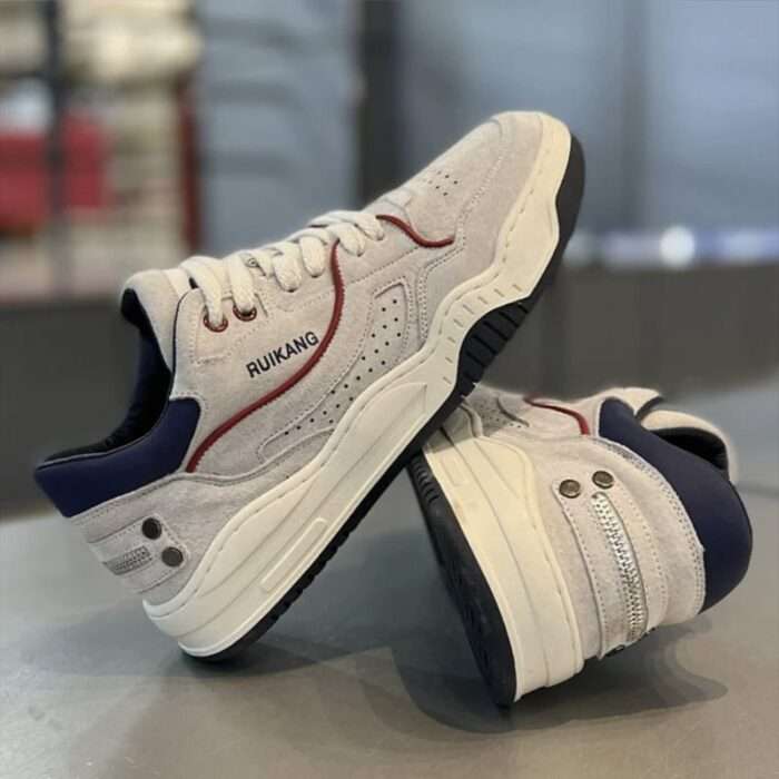 Men's shoes spring 2025 new style trendy all-match casual sneakers niche original youth sports thick-soled white shoes