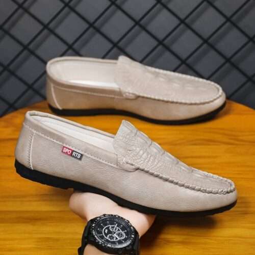 Men casual shoes lazy loafer shoes