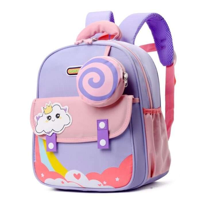 Kindergarten schoolbag new Kulomi children's schoolbag waterproof children's lightweight spine protection schoolbag girls boy schoolbag - Image 7