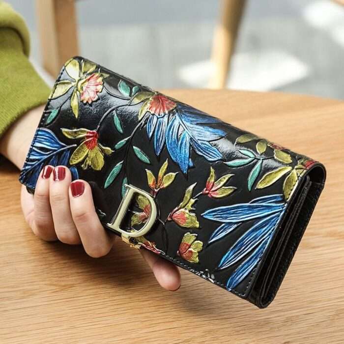 Wallet women 2024 new ladies long genuine leather multi-function multi-card slots cowhide large capacity handbag wallet - Image 5