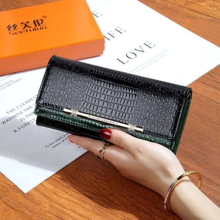 2025 new women's wallet women's long Japanese and Korean version wallet women's wallet large capacity handbag women's handbag - Image 3