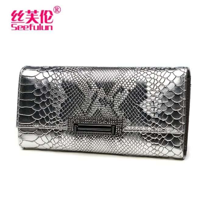 Women's wallet female long cowhide women's Korean style multifunctional handbag 2025 new style wallet female wallet handbag - Image 3