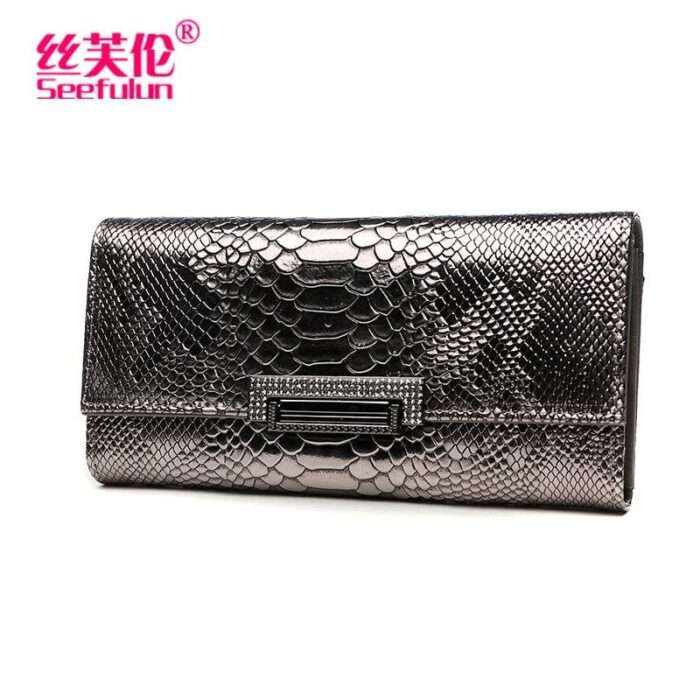 Women's wallet female long cowhide women's Korean style multifunctional handbag 2025 new style wallet female wallet handbag - Image 4
