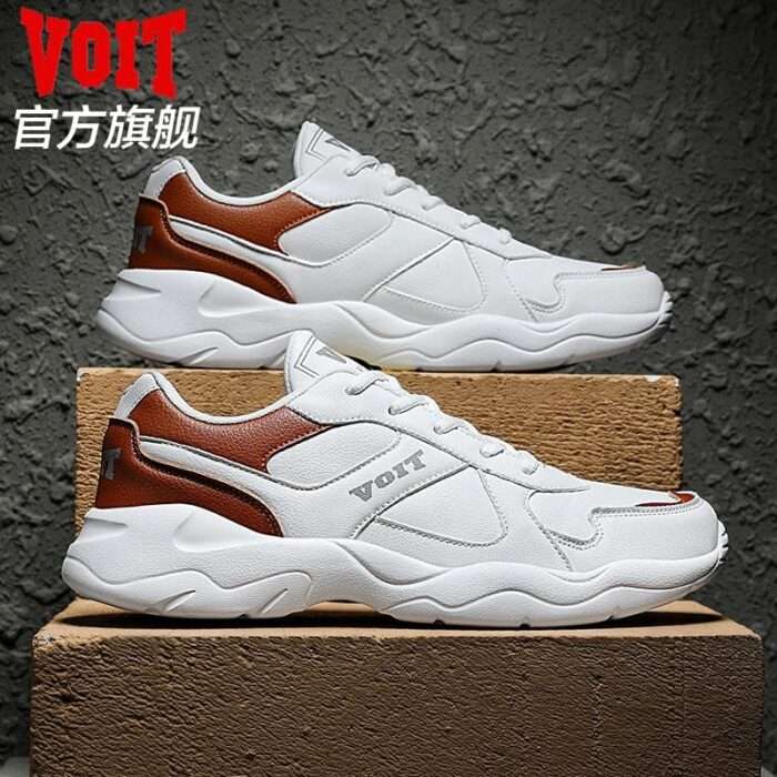 Voit men's shoes spring sports shoes men's running shoes leather casual shoes men's shoes - Image 4