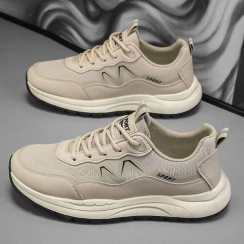 2025 Spring Trend New Style Mesh Breathable Non-slip Sports Casual Shoes All-match Lightweight Thick-soled Running Forrest Gump Shoes