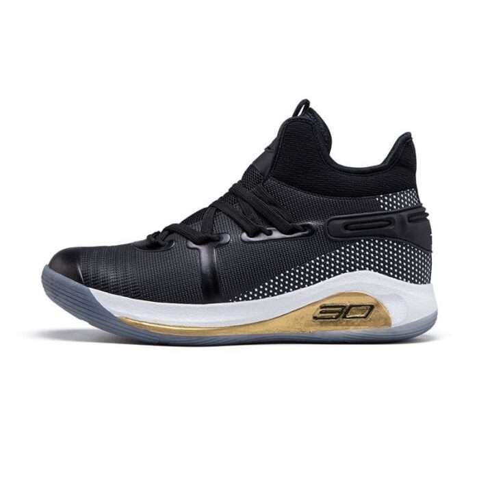 Curry basketball shoes shock-absorbing men's and women's wear-resistant leather non-slip combat boots youth students sports shoes actual combat - Image 3