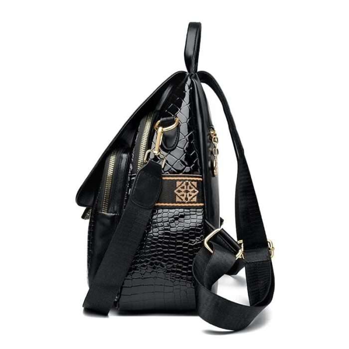 Backpack 2025 new soft leather fashion ladies leisure high-end backpack large capacity travel versatile shoulder bag - Image 3