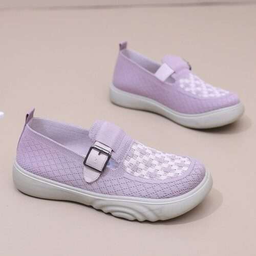2025 Spring and Summer Old Beijing Cloth Shoes Fashion Casual Mom Shoes Breathable Wear-resistant Soft Sole Non-slip Comfortable Women's Shoes