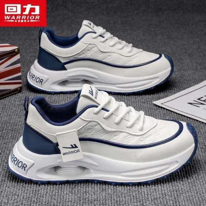 Warrior men's shoes 2025 autumn new style versatile wear-resistant lightweight walking shoes men's trendy casual thick-soled sports shoes - Image 3