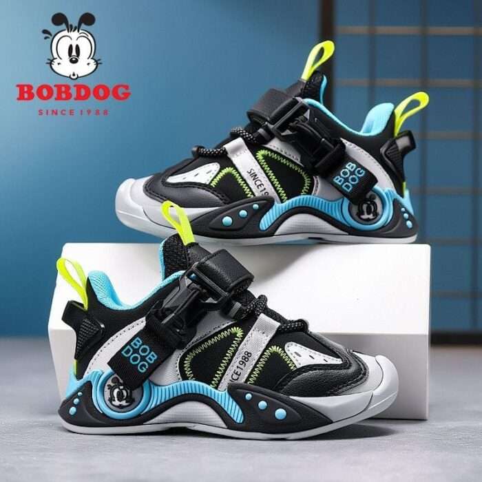 Babudou girls' shoes autumn 2025 new soft bottom non-slip leather surface for children's sports casual shoes waterproof - Image 6