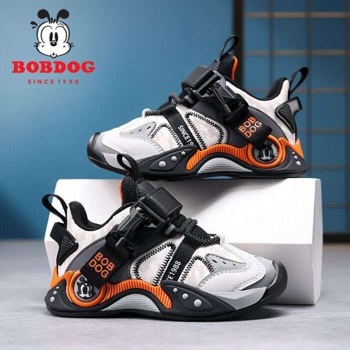Babudou girls' shoes autumn 2025 new soft bottom non-slip leather surface for children's sports casual shoes waterproof - Image 4