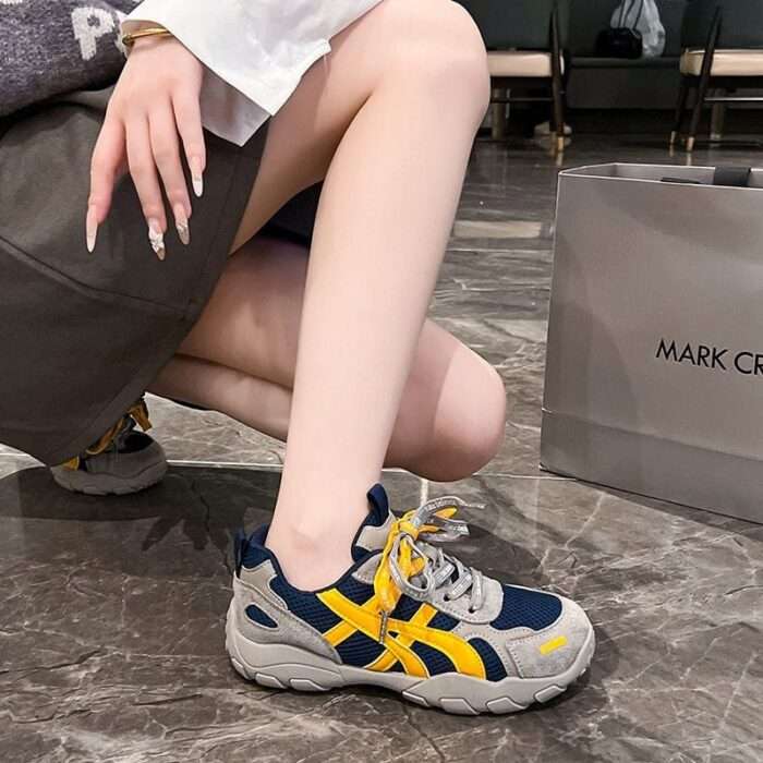 Foreign trade export Italy original single withdrawal leather Forrest Gump shoes autumn new women's running casual sports shoes ligh - Image 3