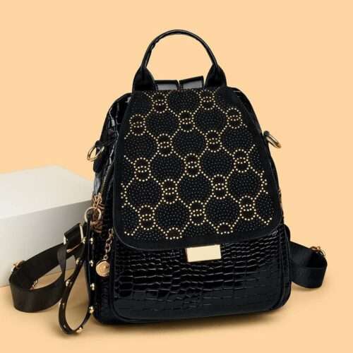 Backpack 2025 new soft leather fashion ladies leisure high-end backpack large capacity travel versatile shoulder bag