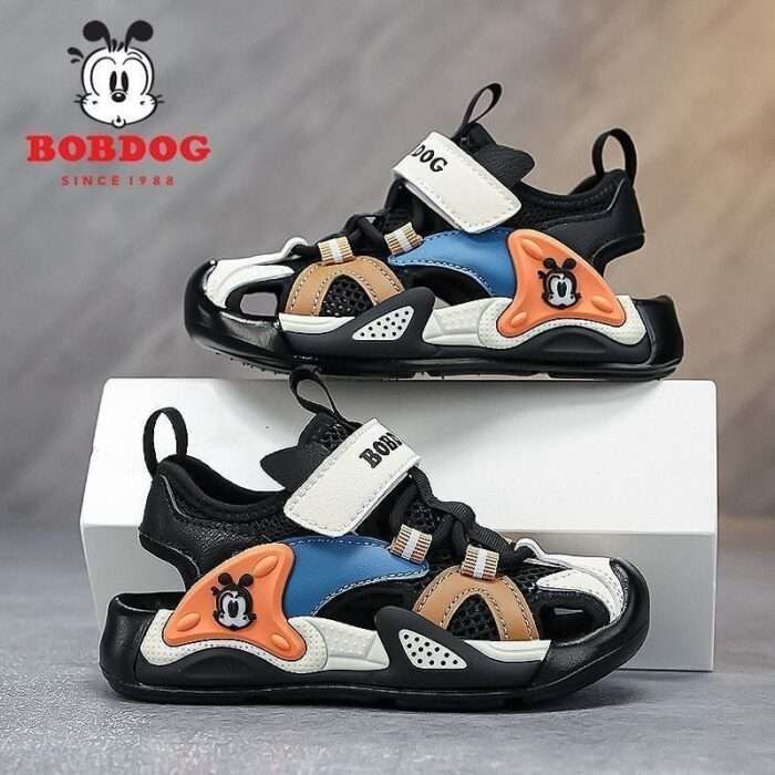 Babudou boys and girls sandals 2025 summer new fashion closed toe anti-collision soft bottom princess children's sports beach shoes - Image 5
