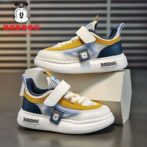 Babudou boys' sports shoes 2025 summer new children's sneakers mesh breathable non-slip wear-resistant boys' shoes
