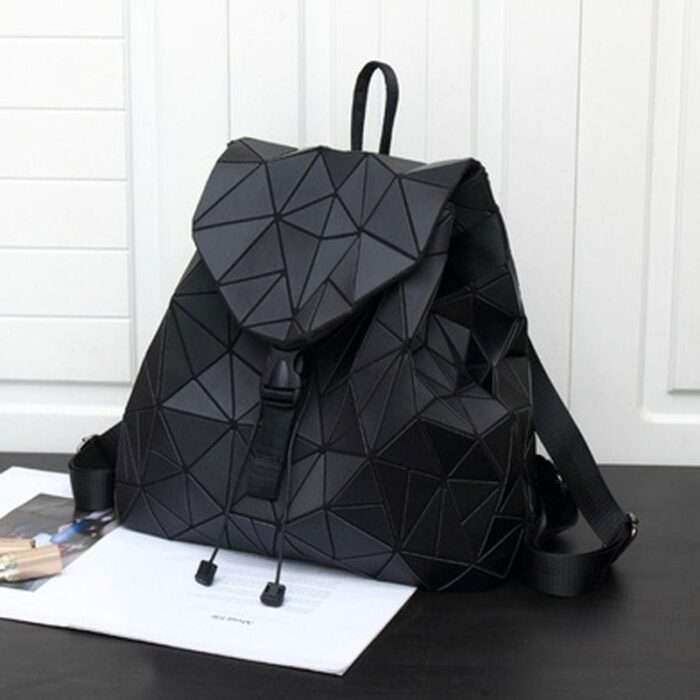 Backpack diamond-shaped men's and women's tide frosted star with the same style 2024 new computer travel bag geometric backpack - Image 3