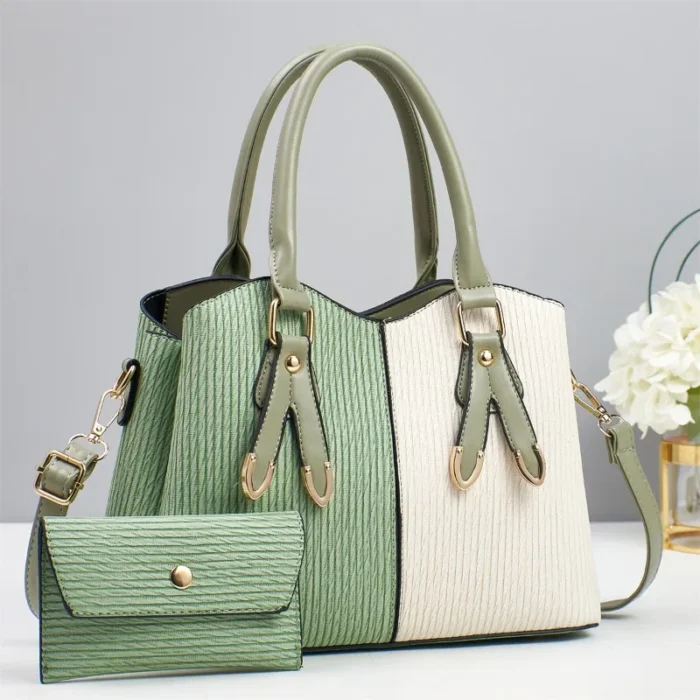 Large Capacity Ladies Shoulder Crossbody Bag Fashion Shopper Totes Quality Vintage Design Women Pu Leather Bucket Handbags - Image 3