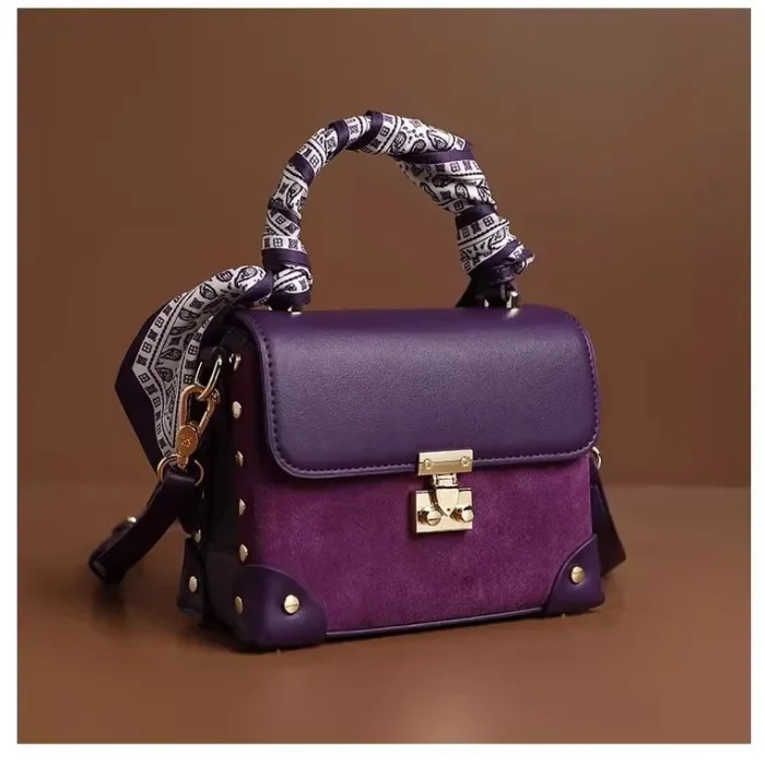 Elegant Leather Shoulder Bag Women Designer Handbag Crossbody Purse Ladies Top Handle Tote for Work or Evening - Image 2