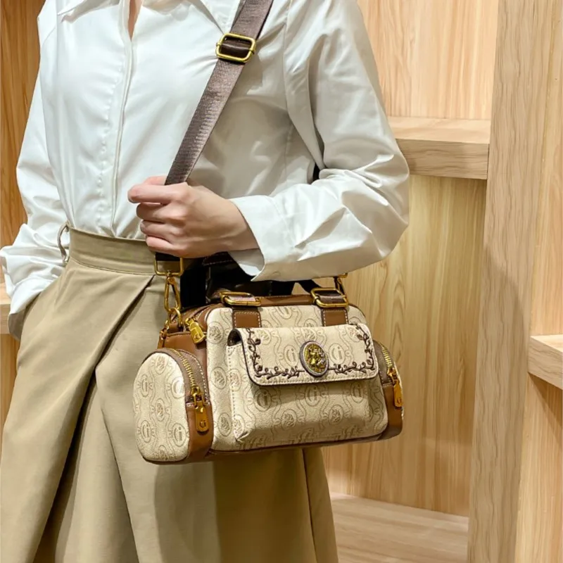 Women's Handbag 2024 New Brand Genuine Leather Handbag Designer High Quality Retro Single Shoulder Oblique Cross Pillow Bag - Image 3