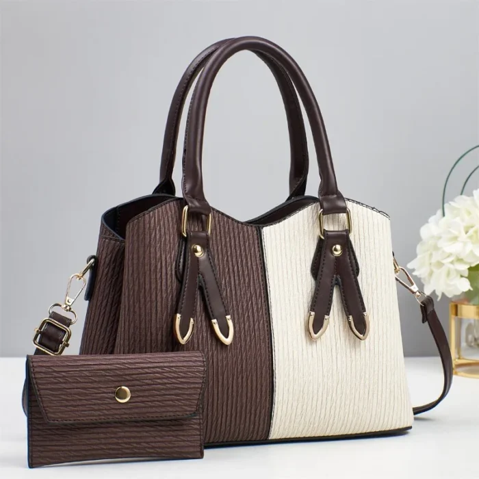 Large Capacity Ladies Shoulder Crossbody Bag Fashion Shopper Totes Quality Vintage Design Women Pu Leather Bucket Handbags - Image 4