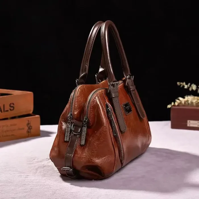 Bag Female Women's 100% Genuine Leather Bags Handbags Crossbody Bags For Women Shoulder Bags Genuine Leather Bolsa Feminina Tote - Image 2