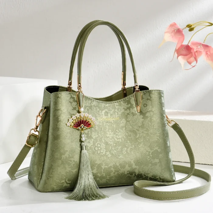 Ladies' handbag, fashionable printed large capacity mother bag, simple commuting shoulder bag - Image 4