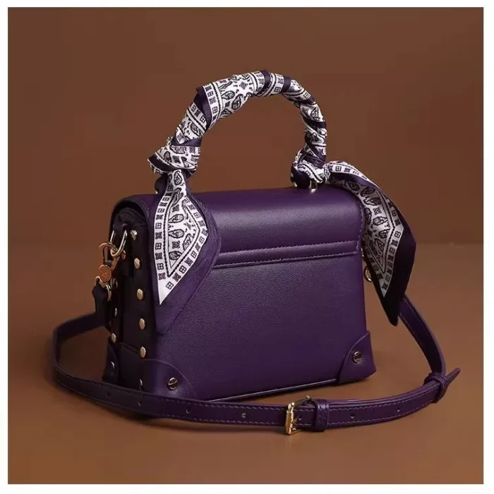 Elegant Leather Shoulder Bag Women Designer Handbag Crossbody Purse Ladies Top Handle Tote for Work or Evening - Image 3