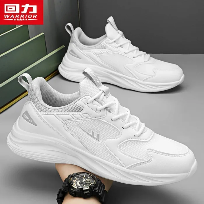 Warrior Men's Shoes Comfortable Spring Running Lightweight Shock-Absorbing Soft Sole Couple Casual Shoes Huili Men Sports Shoes - Image 2