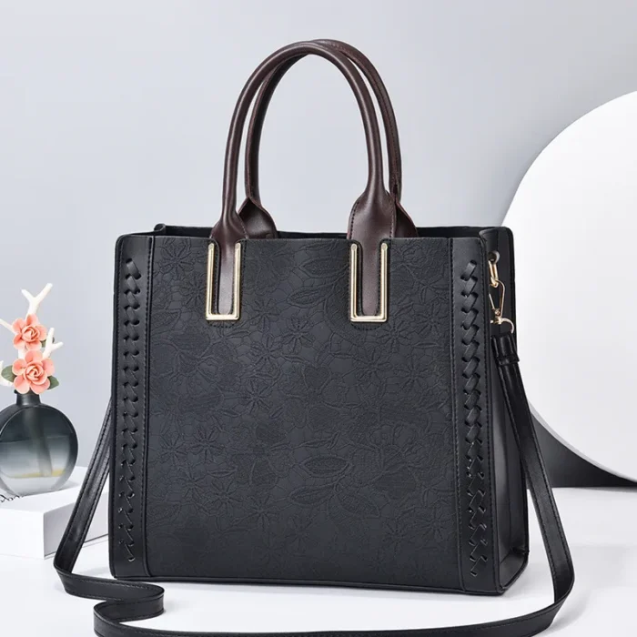 2025 New Crossbody Bag for Middle-Aged Moms – Simple & Elegant Soft Leather Shoulder Bag - Image 2