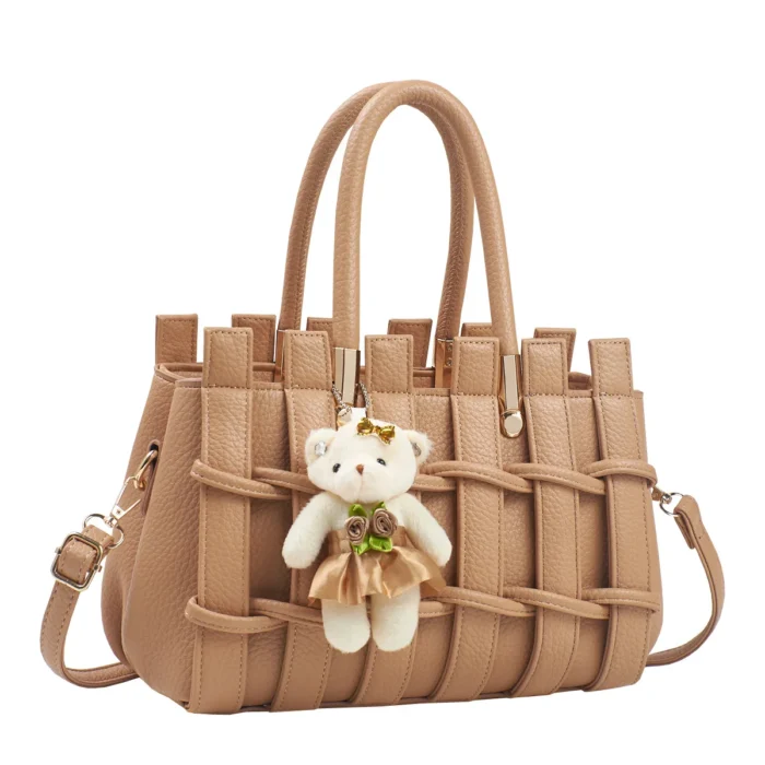 2025 New Large Capacity Scratch resistant Women's Bag Fashion Hand woven Handbag Sweet Lady Shoulder Bag