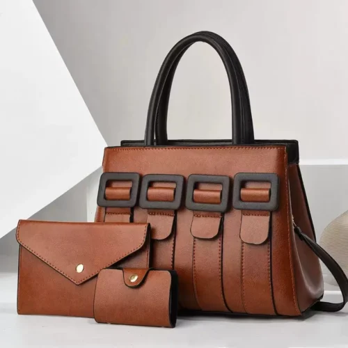 3Piece Set Women's Bag 2025 New Fashion Purse and Handbag Women's Versatile Crossbody Bags Exquisite Atmospheric Commuting Bag