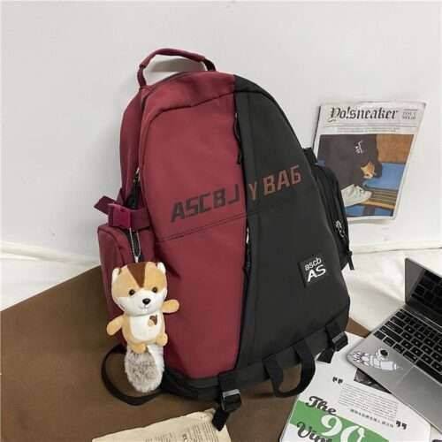 Large capacity ins schoolbag men's Korean version new all-match high school college student backpack Japanese junior high school student backpack women