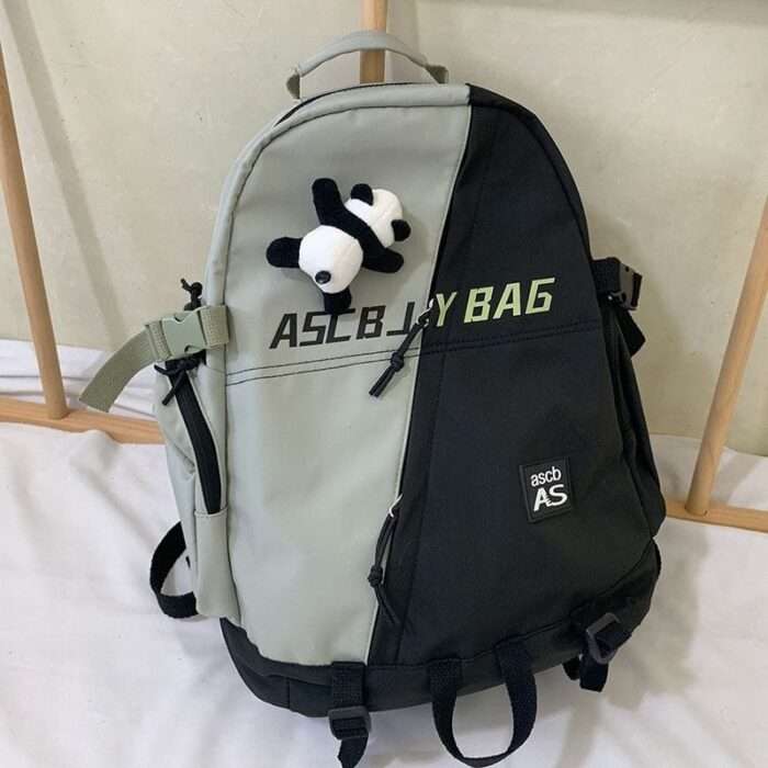 Large capacity ins schoolbag men's Korean version new all-match high school college student backpack Japanese junior high school student backpack women - Image 2
