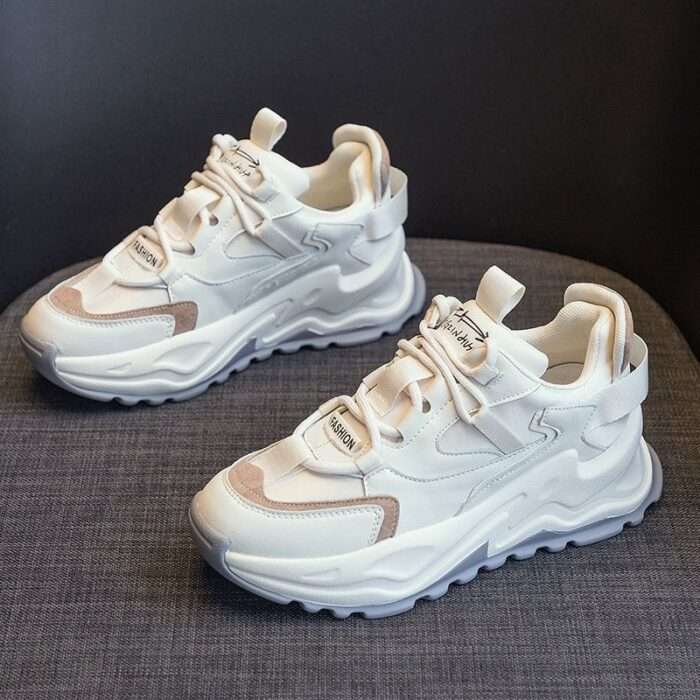 Genuine leather dad shoes women's 2024 spring and summer new ins trend Internet celebrity super hot student Korean version all-match casual sports