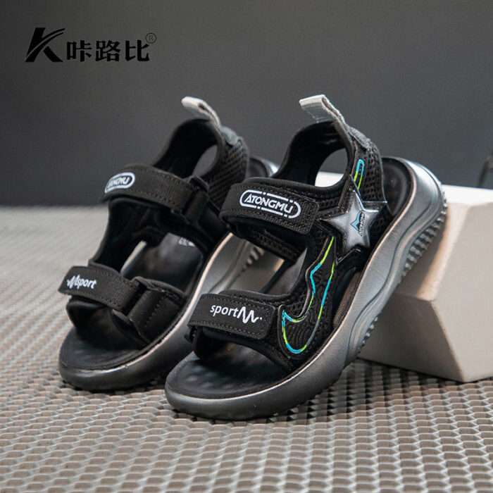 Kalubi 2025 new summer thick-soled children's shoes Velcro breathable youth fashion versatile sandals lightweight trend - Image 4
