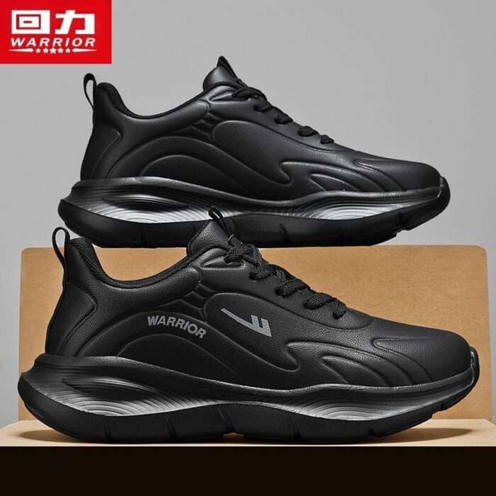 Warrior men's shoes 2025 autumn new style versatile trendy youth dad shoes men's casual white shoes running shoes - Image 3