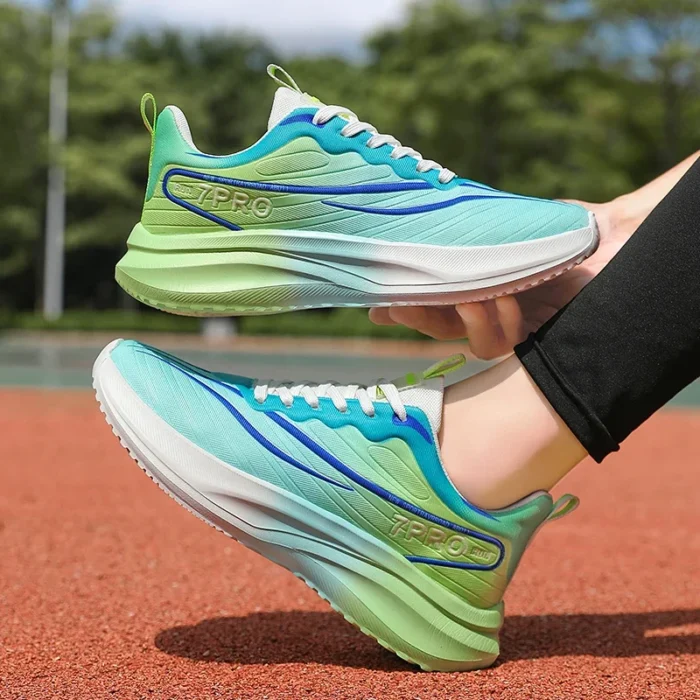 Mens Running Shoes Big Size Lightweight Flat Casual Outdoor Sports Flat Tennis Shoes 2024 Trendy Comfortable Lace-up Sneaker Man - Image 4