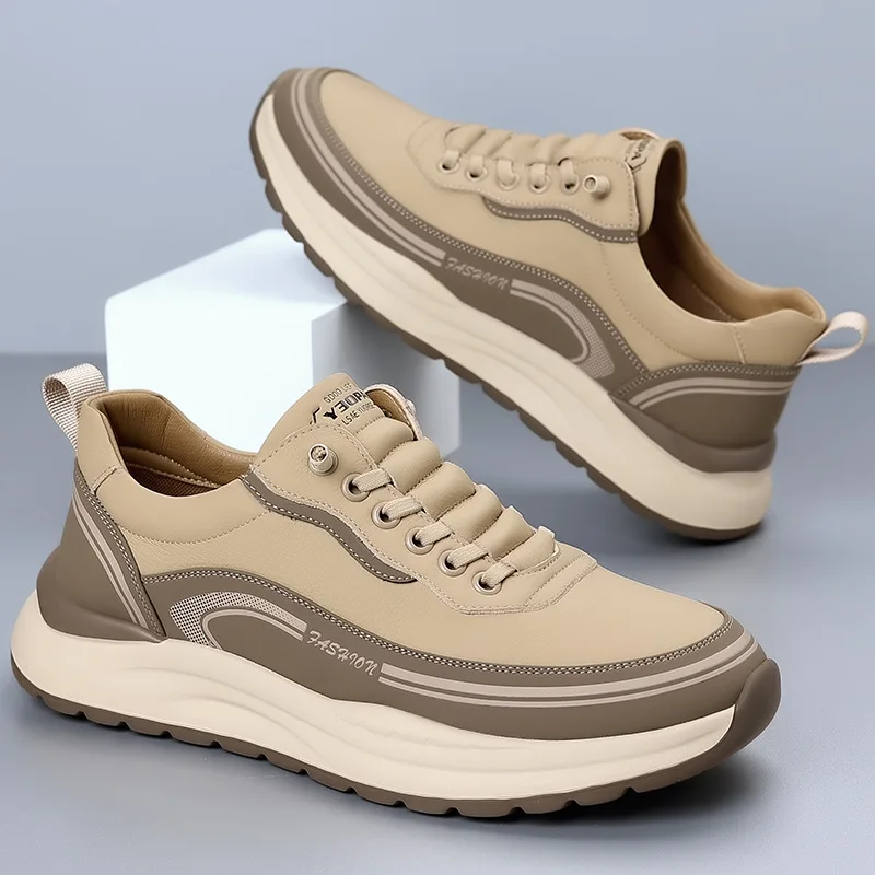 2025 spring and autumn new trend thick bottom soft bottom soft surface lightweight all-match anti-slip wear sports casual shoes - Image 3