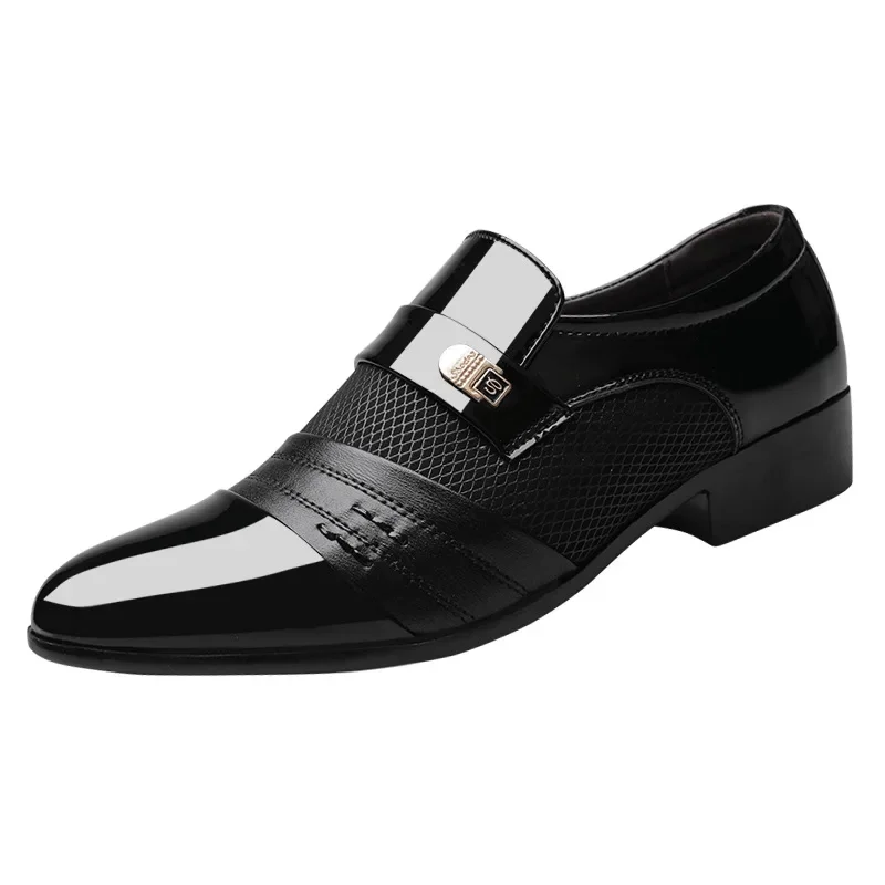 Men Casual Leather Shoes Men Casual Shoes Business Formal Shoes Large Size Fashionable and Versatile Wedding Shoes - Image 6