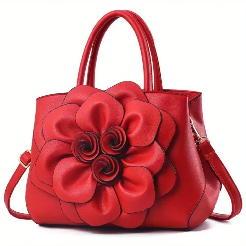 Women's fashionable handbag, casual style PU leather wallet, large capacity shoulder bag