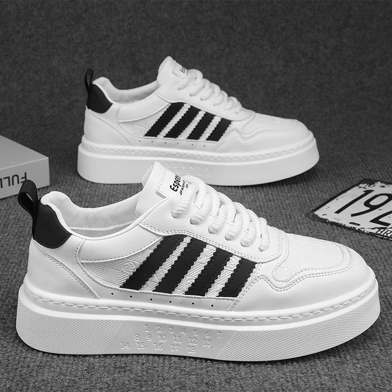 Fashionable New Men's Sports Shoes Breathable Student Versatile Men's Board Shoes 2025 Men's Casual Summer White Shoes - Image 2