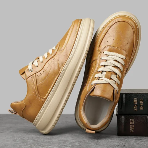Leather Shoes For Man Genuine Leather Casual Shoes Fashion Business Oxford Shoes High Quality Designer Work Shoes