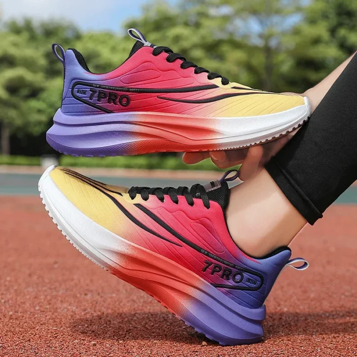 Mens Running Shoes Big Size Lightweight Flat Casual Outdoor Sports Flat Tennis Shoes 2024 Trendy Comfortable Lace-up Sneaker Man - Image 3