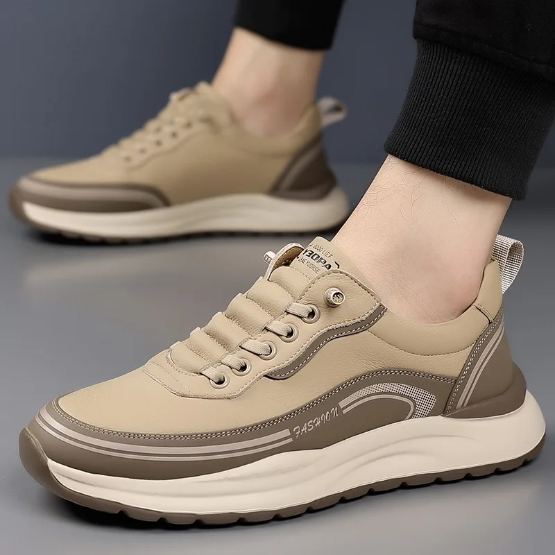 2025 spring and autumn new trend thick bottom soft bottom soft surface lightweight all-match anti-slip wear sports casual shoes